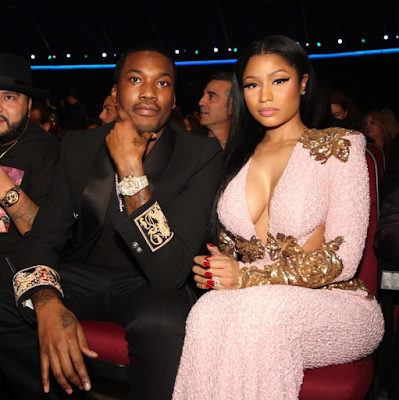 MEEK MILLS AND NICKI MINAJ AT AMERICAN MUSIC AWARDS