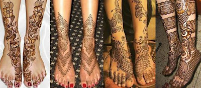 mehndi for legs