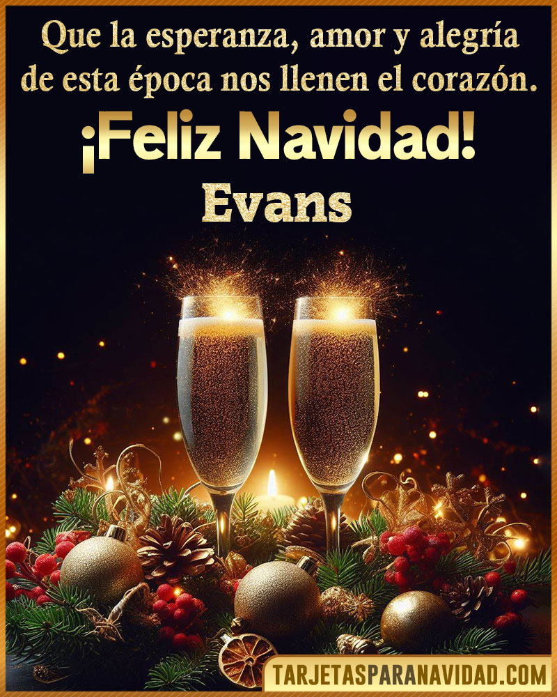 Tarjetitas de navidad para Evans