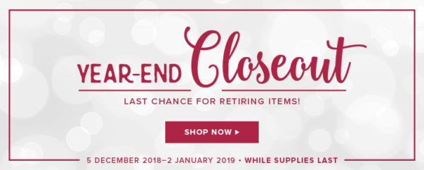 Year End Close Out sale Stampin' Up!