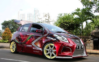 Foto Desain Modifikasi Elegan dan sporty Mobil Toyota Yaris Terbaru