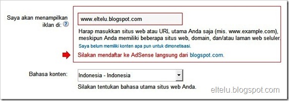 Mendaftar AdSense Langsung