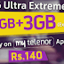 8GB Internet In Rs. 140 With Telenor 4G Ultra Extreme Internet Bundle