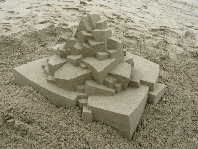 Geometric Sand Sculptures by Calvin Seibert