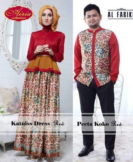 Koleksi Baju  Muslim Batik Sarimbit Modern  untuk Ke Acara 