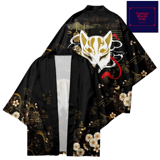 Kimono haori style fox pria wanita ukuran lengkap street style unisex