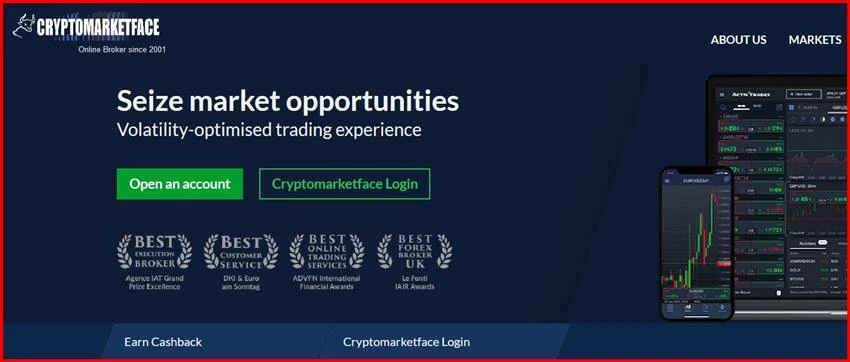 [Мошенники] cryptomarketface.com – Отзывы, развод, обман! Брокер Cryptomarketface мошенник