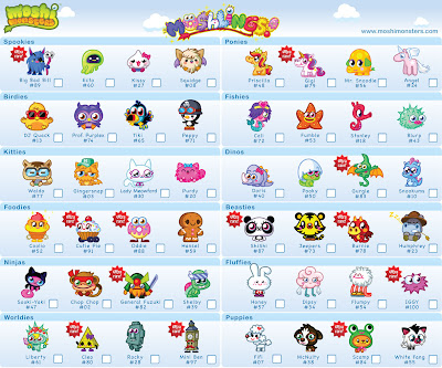 Moshi Monsters Moshlings