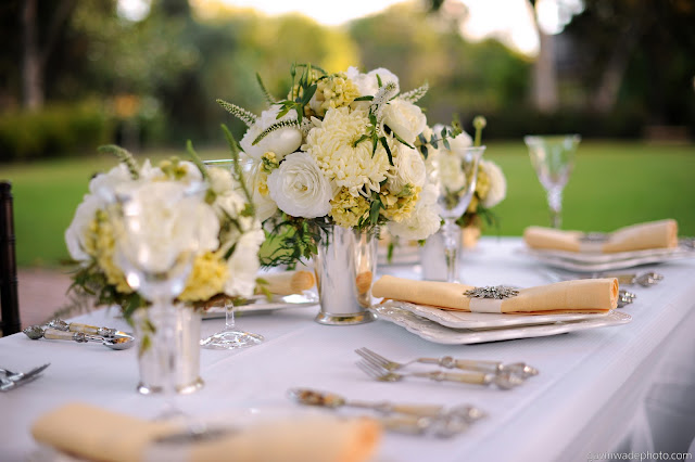 Great Gatsby Inspired Wedding White Butter Yellow and Grey