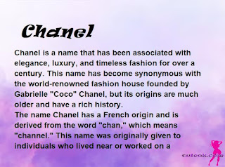 meaning of the name "Chanel"