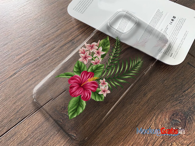 Contoh Mockup Softcase iPhone 11 Pro MAX Transparan (Tanpa HP)