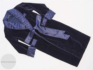 mens silk velvet luxury dressing gown long warm quilted collar