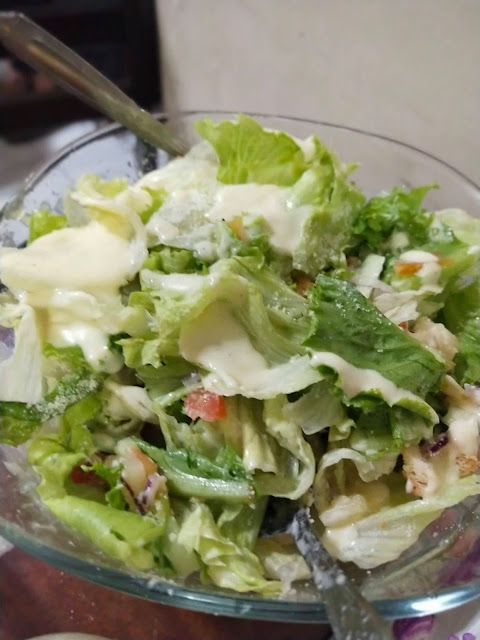 homemade green salad
