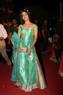 Actress Sanjjanaa Stills in Green Long Dress at Gemini TV Puraskaralu 2016 Event  0049.JPG