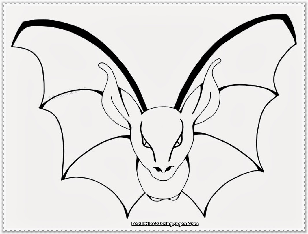 Realistic Bat Coloring Pages  Realistic Coloring Pages