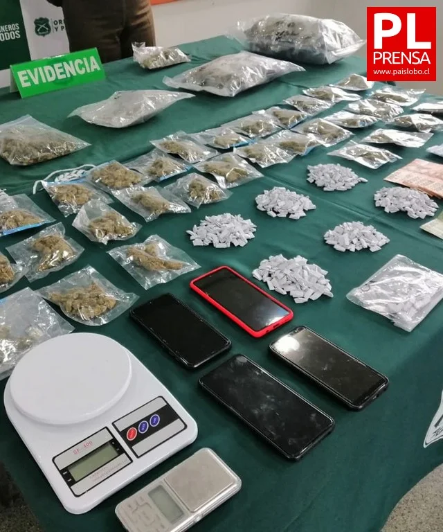 Osorno: Carabineros decomisa drogas, vehículo y dinero