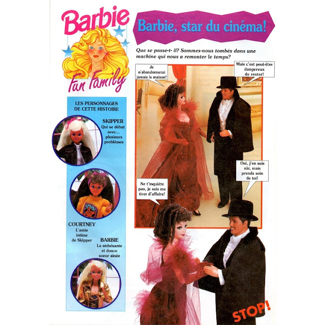 Barbie star de cinéma, page une.
