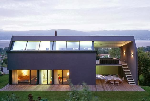   Rumah Dua Lantai dengan Teras Indoor | Model Denah Rumah Minimalis
