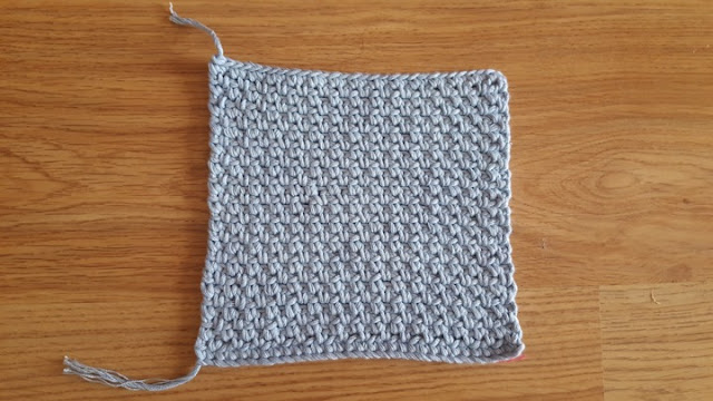 Faux weave crochet washcloth - free pattern