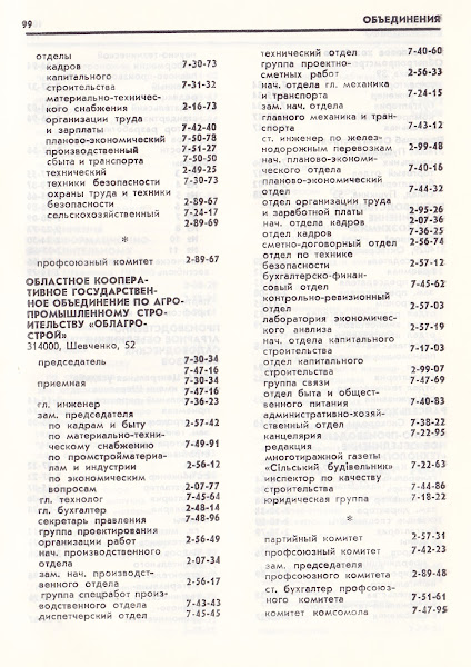 Полтава телефонный справочник 1987