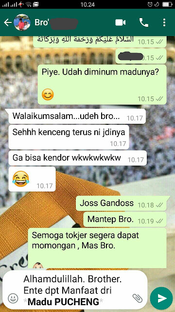 Testimoni madu kuat Phuceng Stamina kenceng terus ngak bisa kendor