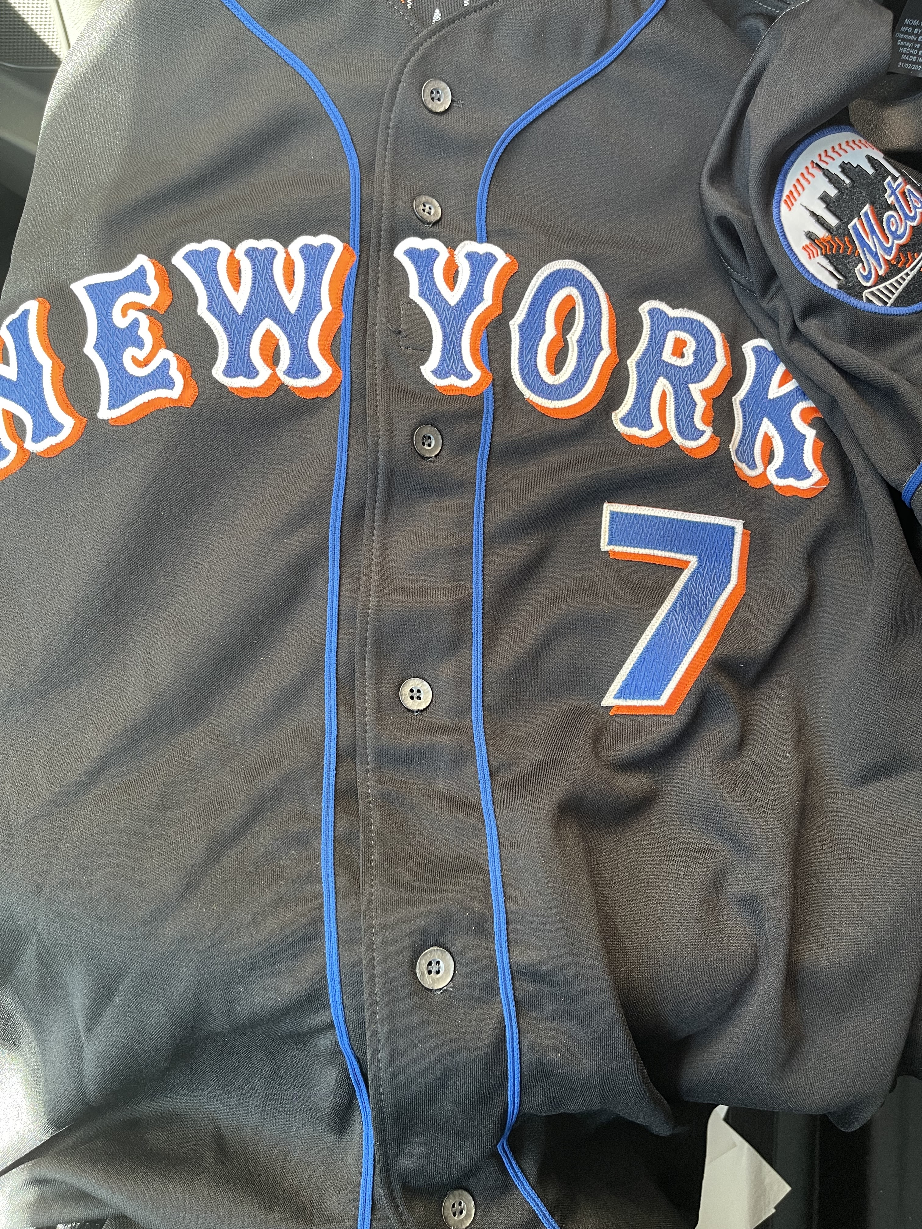  Team Issued Possibly Game Used Black NEW YORK Mets Todd  Pratt Jersey for sale