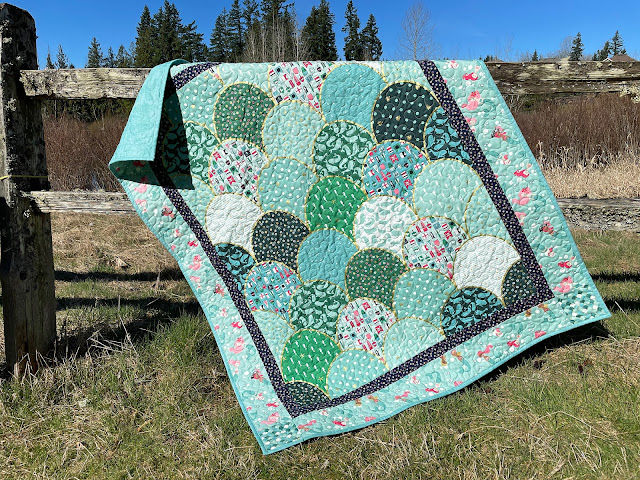 A Bit of Scrap Stuff Blog #ABitofScrapStuff #RileyBlakeDesigns #AhoyMermaidsFabric #Quilt #Quilttutorial