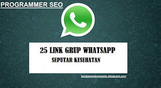 25 LINK GRUP WHATSAPP SEPUTAR KESEHATAN