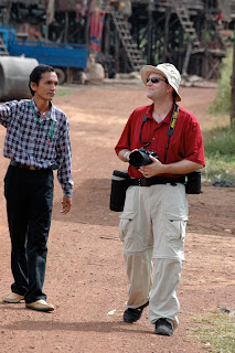 Me and our guide in Kompong Kleang. It is through his brother that Ponheary is able to purchse brand new bicycles for only $40 for the children who graduate and want to go on to secondary school.