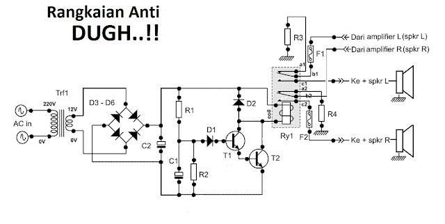 Rangkaian Anti Kejut untuk Speaker