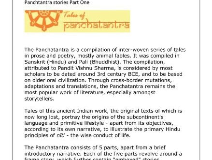 Panchatantra Stories PDF