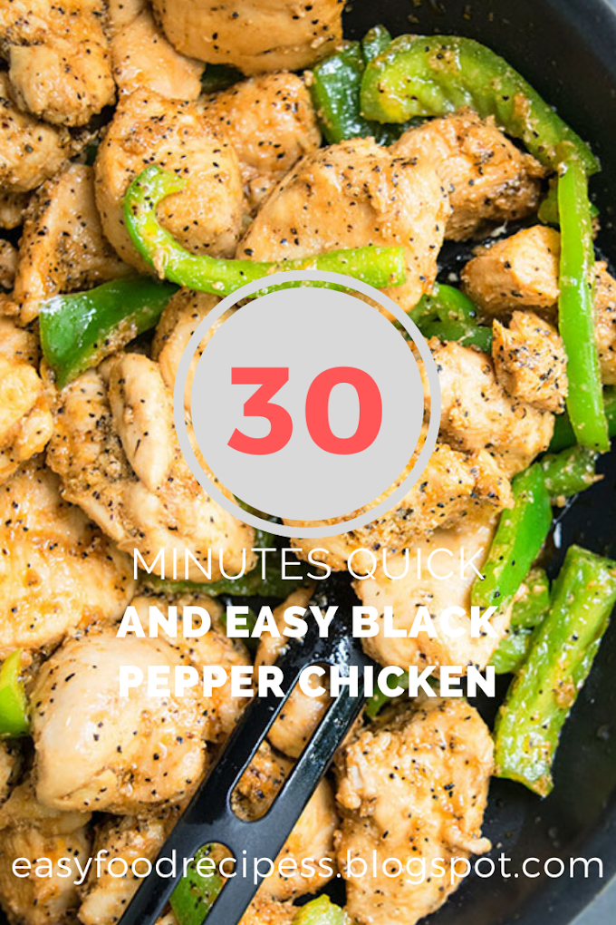 30 Minutes Quick And Easy Black Pepper Chicken