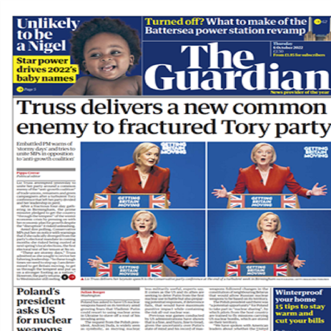 The Guardian Newspaper Pdf Download 6 October 2022 