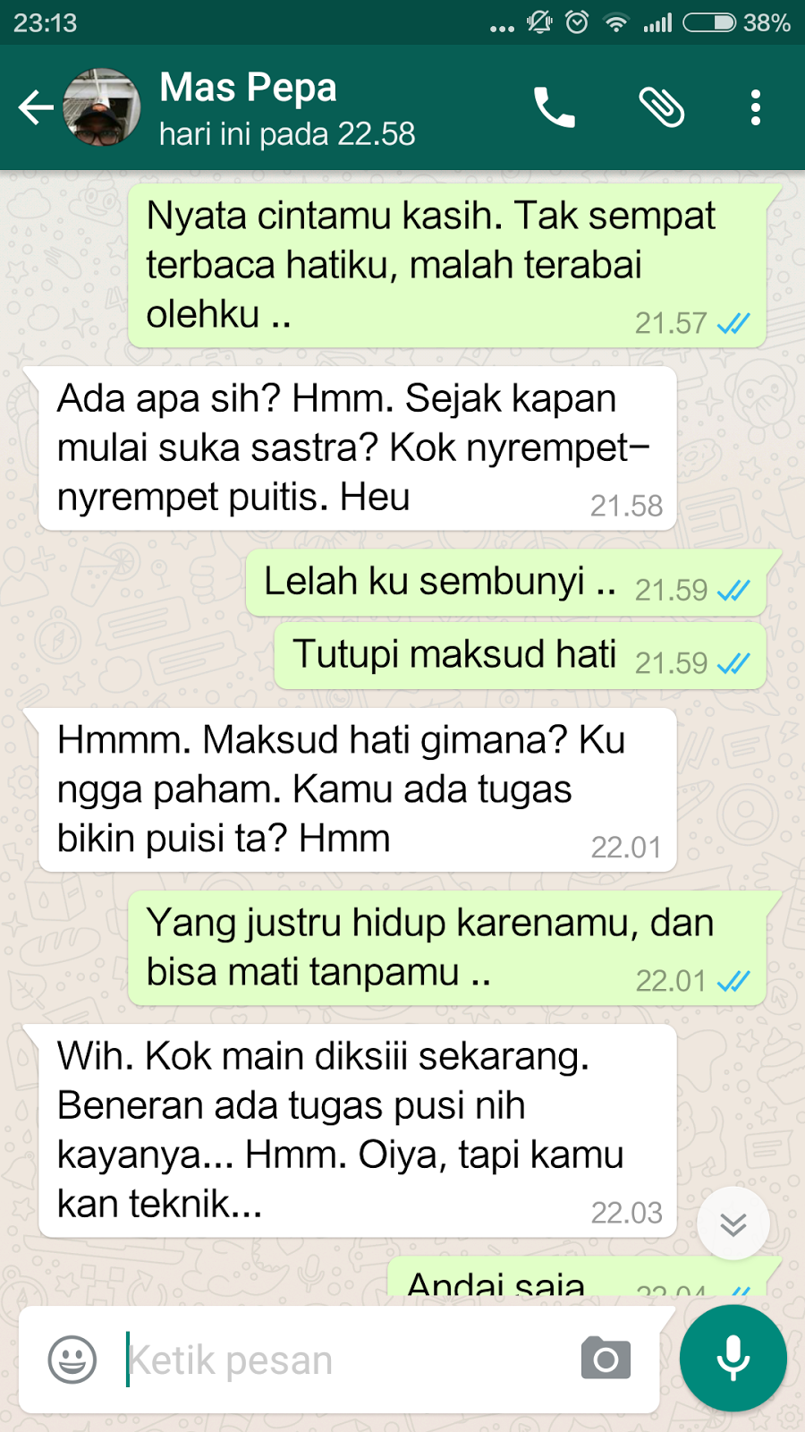 PRANK TEXT PERDANA GUE THE LAZY CAT DIARY