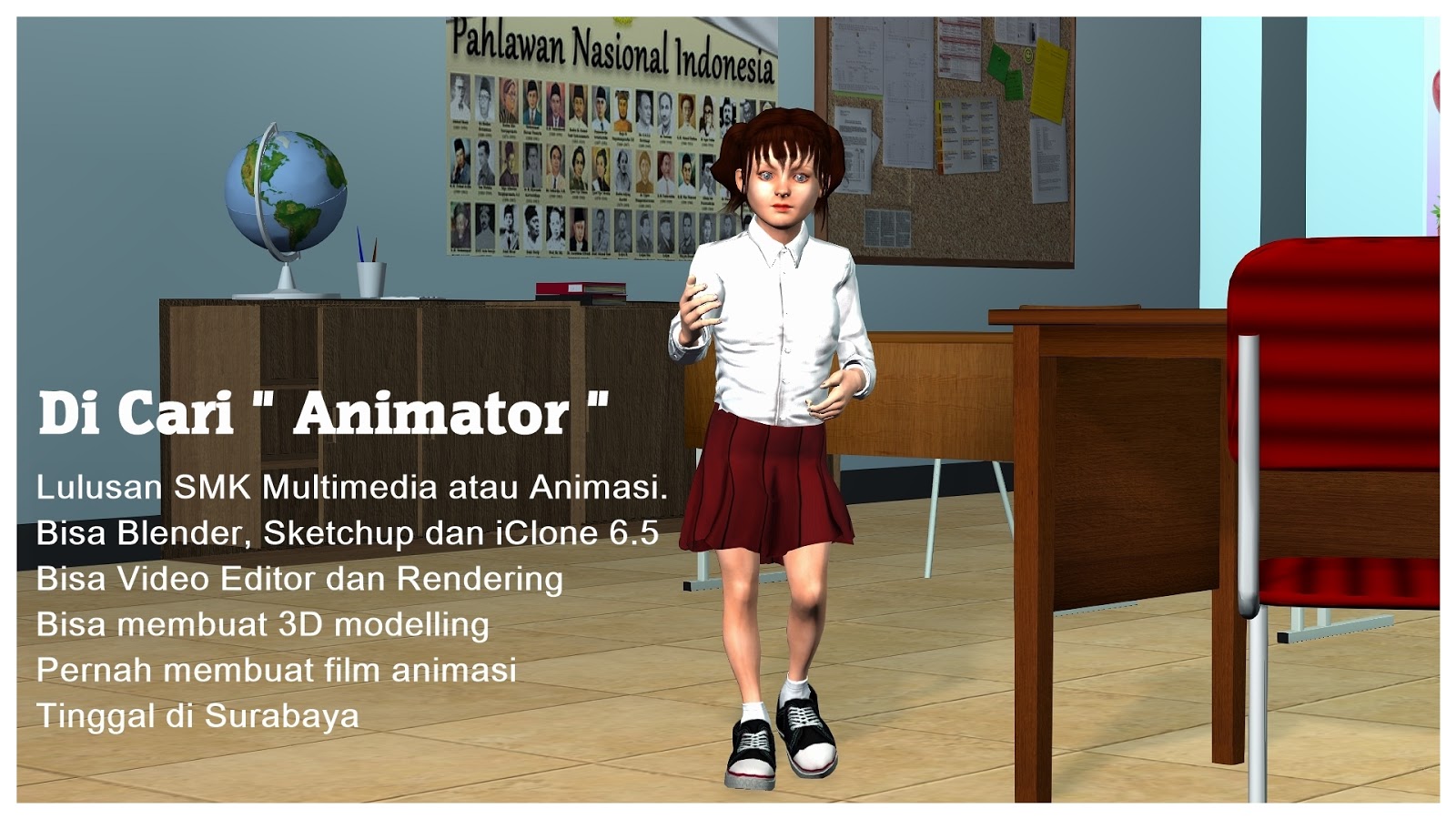 Iklan Promo Seluruh Indonesia Lowongan Kerja Animator Film 3D