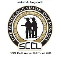 SCCL Badli Worker Hall Ticket