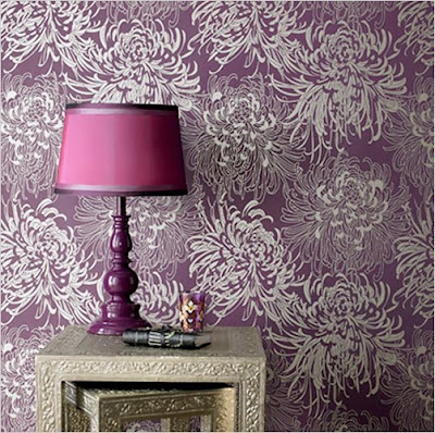 purple wallpaper. purple wallpaper and lamp.