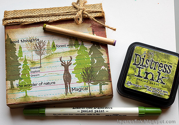 Layers of ink - Nature Journal and Box Tutorial by Anna-Karin Evaldsson. With Eileen Hull Folio die.