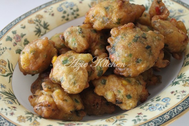 Best Ever Cucur Udang Untuk Hidangan Petang - Azie Kitchen