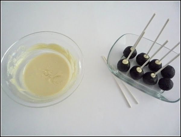 Cakepops de oreo y chocolate blanco