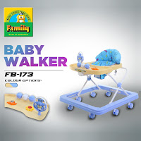 Baby Walker Family FB1738 Musik Pencet Mainan Bola-Bola, Garpu & Kura-Kura Alat Belajar Jalan Bayi