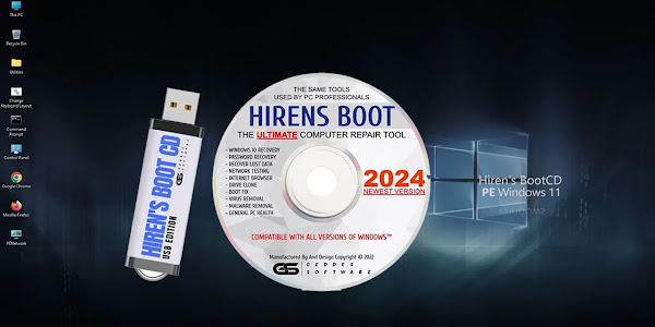 Download Hiren’s BootCD PE 15.2 / 1.0.2 - Đĩa Boot CD đa chức năng cho Windows mới nhất