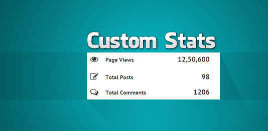 Custom Stats Widget for Blogget