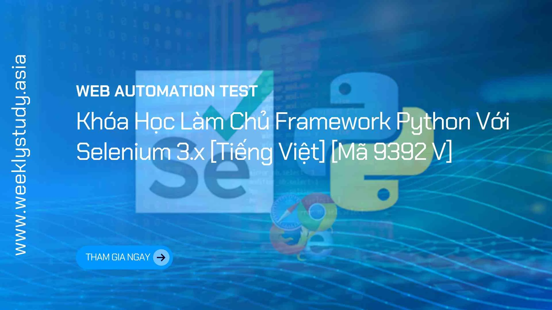 Khóa Học Làm Chủ Framework Python Với Selenium 3.x [Tiếng Việt] [Mã 9392 V]