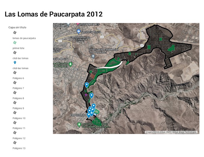 PLANO DE LOTIZACION TERRENOS DE 150M2 CHIGUTA AREQUIPA