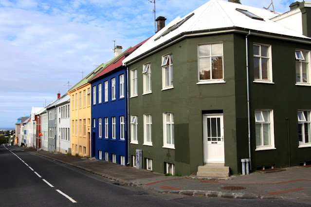 Case colorate a Reykjavik