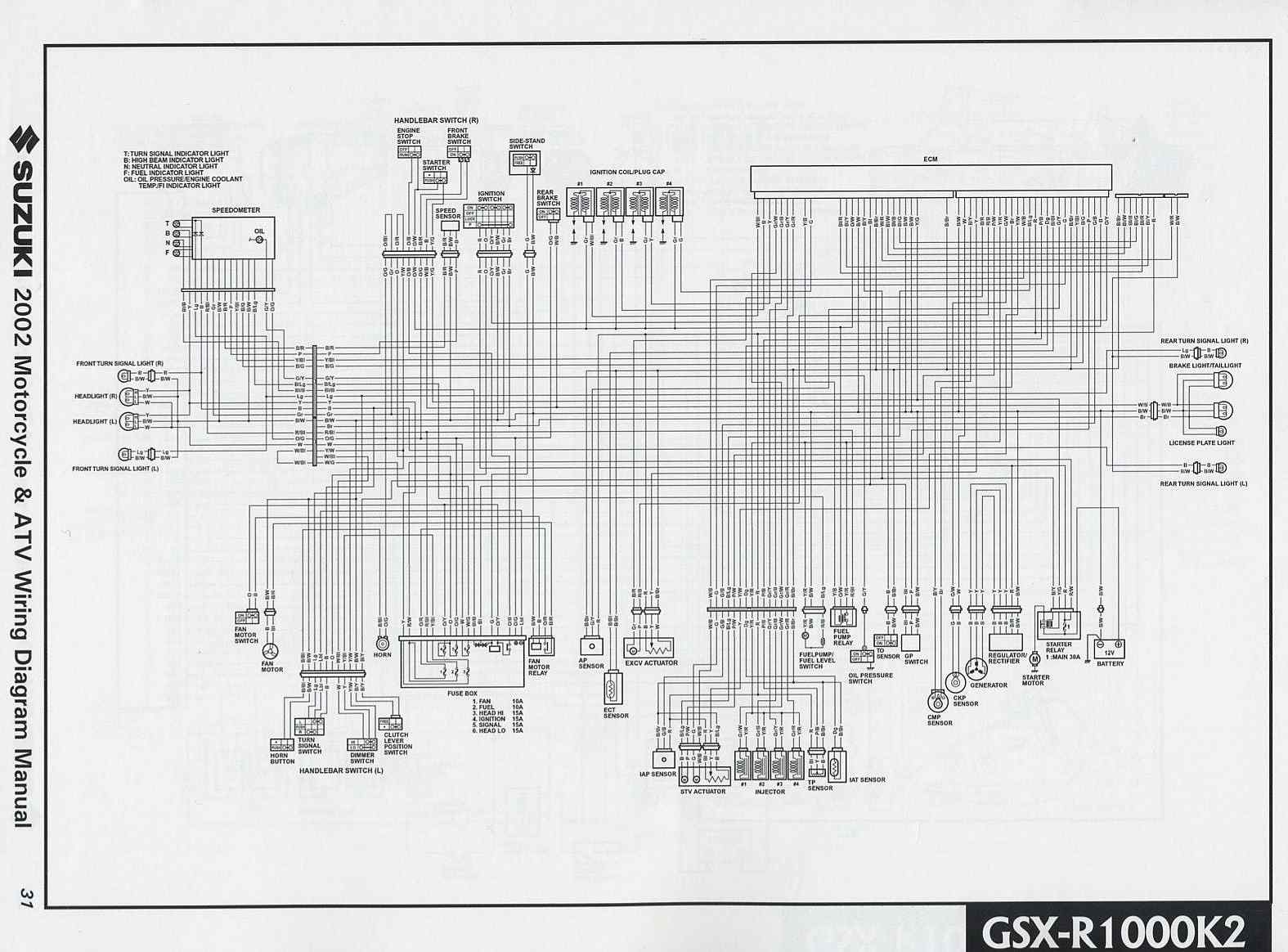 Suzuki Gsx R 1000 2012 Wiring Diagram