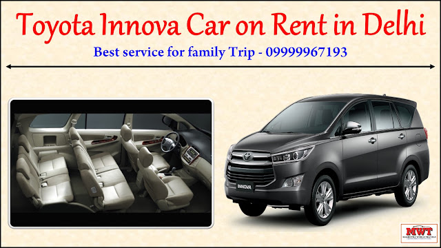 Toyota Innova Car Rental per km in Delhi for Outstation