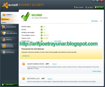 Avast! Internet Security 6.0.1367 License