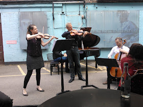 The Faure Quartett in action at Saatchi and Saatchi